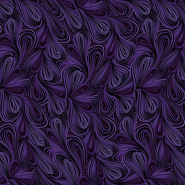 Cotton Wideback Fabric Purple Color Flow 108"
