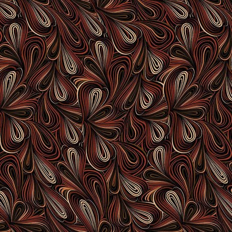 Cotton Wideback Fabric Brown Color Flow 108"