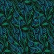 Cotton Wideback Fabric Green Multi Color Flow Print 108"