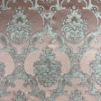 Katherine Textured Faux Silk Jacquard Fabric - Damask Pattern, 55" Width (1 Yard)