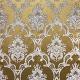 Katherine Textured Faux Silk Jacquard Fabric - Damask Pattern, 55" Width (1 Yard)