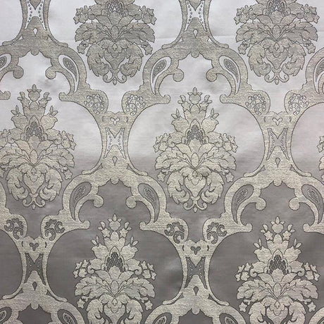 Katherine Textured Faux Silk Jacquard Fabric - Damask Pattern, 55" Width (1 Yard)