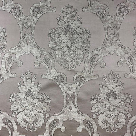 Katherine Textured Faux Silk Jacquard Fabric - Damask Pattern, 55" Width (1 Yard)