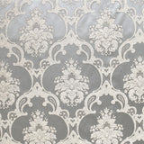 Katherine Textured Faux Silk Jacquard Fabric - Damask Pattern, 55" Width (1 Yard)