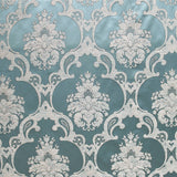 Katherine Textured Faux Silk Jacquard Fabric - Damask Pattern, 55" Width (1 Yard)