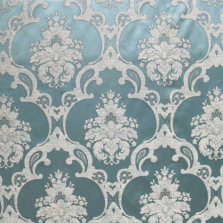 Katherine Textured Faux Silk Jacquard Fabric - Damask Pattern, 55" Width (1 Yard)