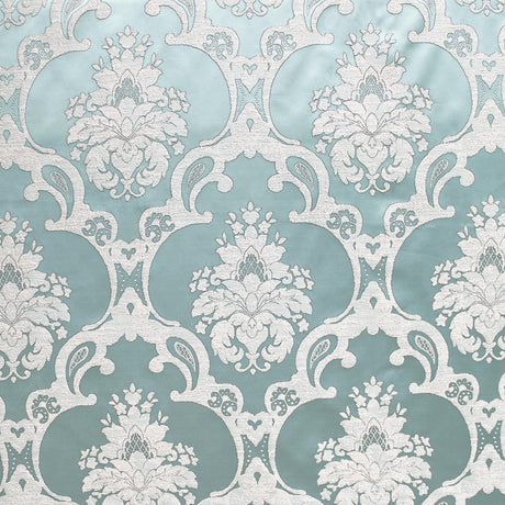 Katherine Textured Faux Silk Jacquard Fabric - Damask Pattern, 55" Width (1 Yard)