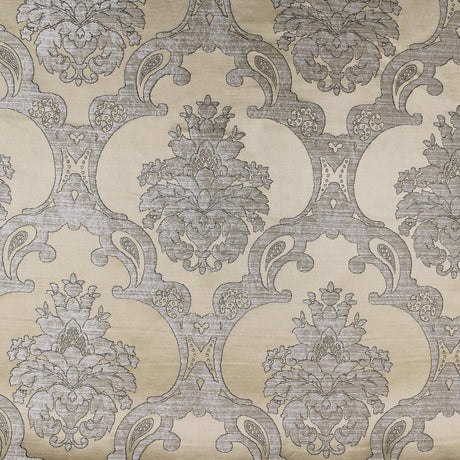 Katherine Textured Faux Silk Jacquard Fabric - Damask Pattern, 55" Width (1 Yard)
