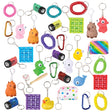 Keychain Backpack Clip Toy Assortment 50ct