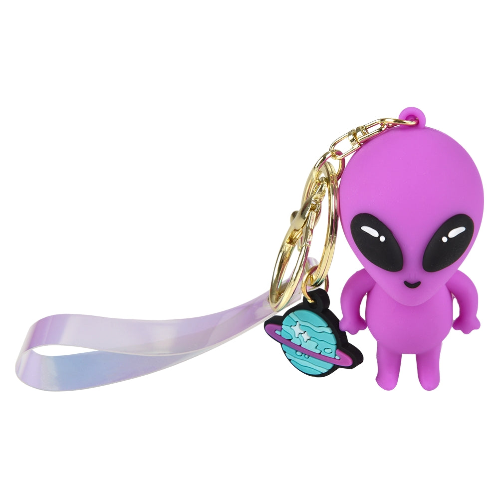 Alien Charm Wristlet Backpack Keyring (24 Ct)