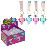 Axolotl Charm Keyring Display (24 Ct)