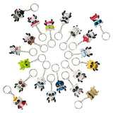 Panda Keychain Collectible Mini Figures (20 Pc Poly Bag)