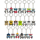 Panda Keychain Collectible Mini Figures (20 Pc Poly Bag)