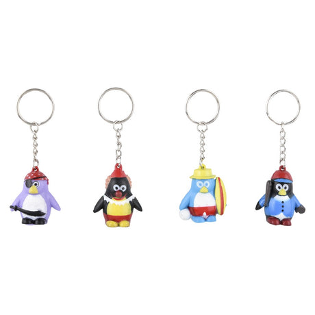 Penguin Keychain Collectible Assorted (20 Pc Poly Bag)