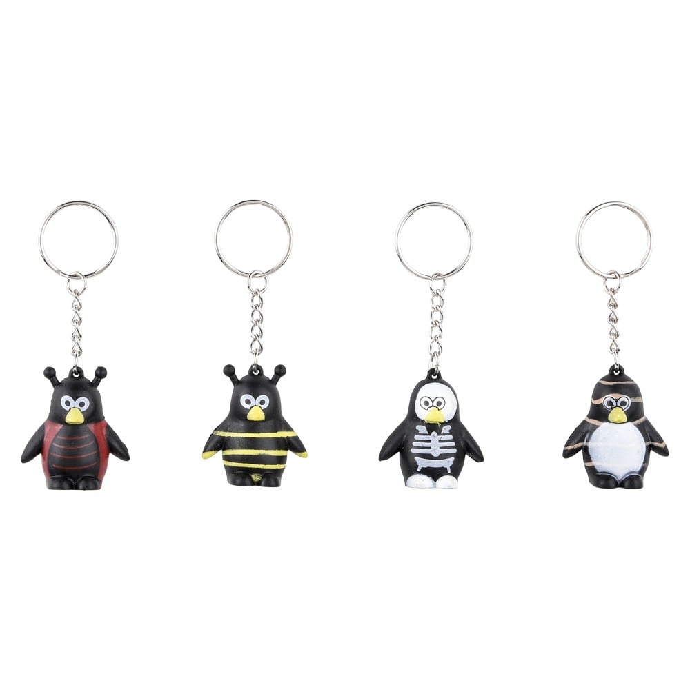Penguin Keychain Collectible Assorted (20 Pc Poly Bag)