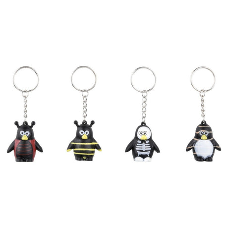 Penguin Keychain Collectible Assorted (20 Pc Poly Bag)