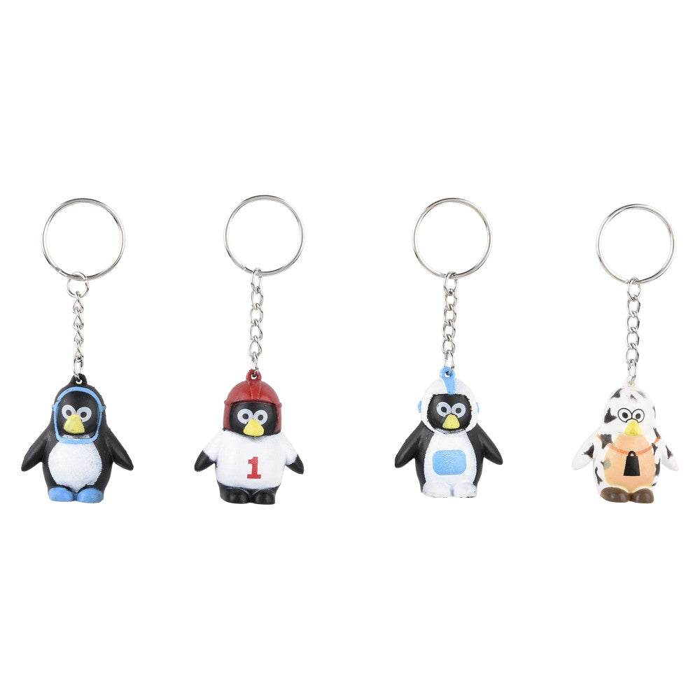 Penguin Keychain Collectible Assorted (20 Pc Poly Bag)