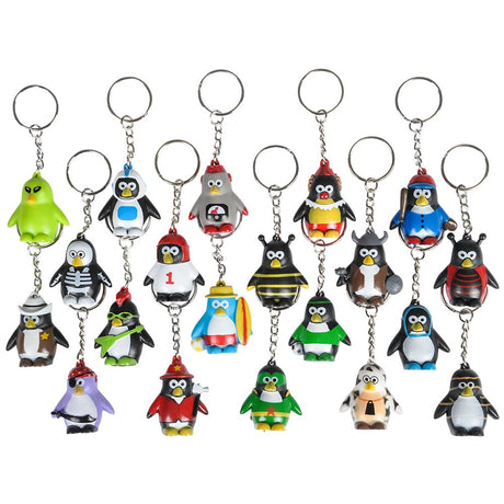 Penguin Keychain Collectible Assorted (20 Pc Poly Bag)