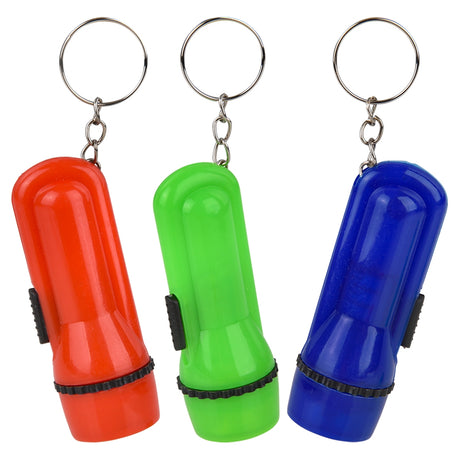 Flashlight Keychain Plastic LED (12 Pack)