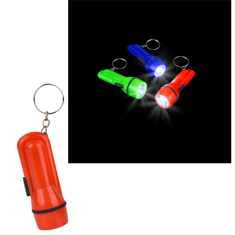 Flashlight Keychain Plastic LED (12 Pack)