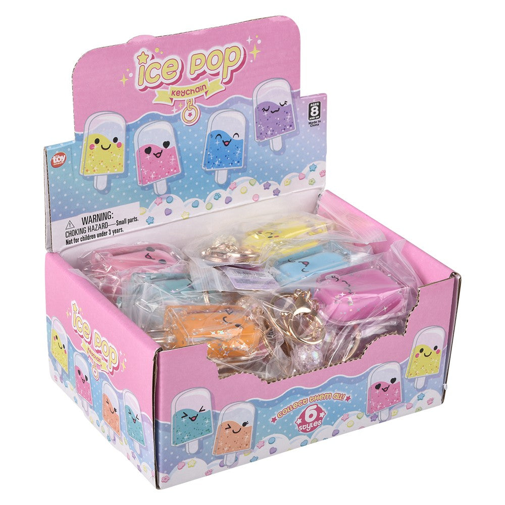 Kawaii Ice Pop Glitter Clip On (24 Display)