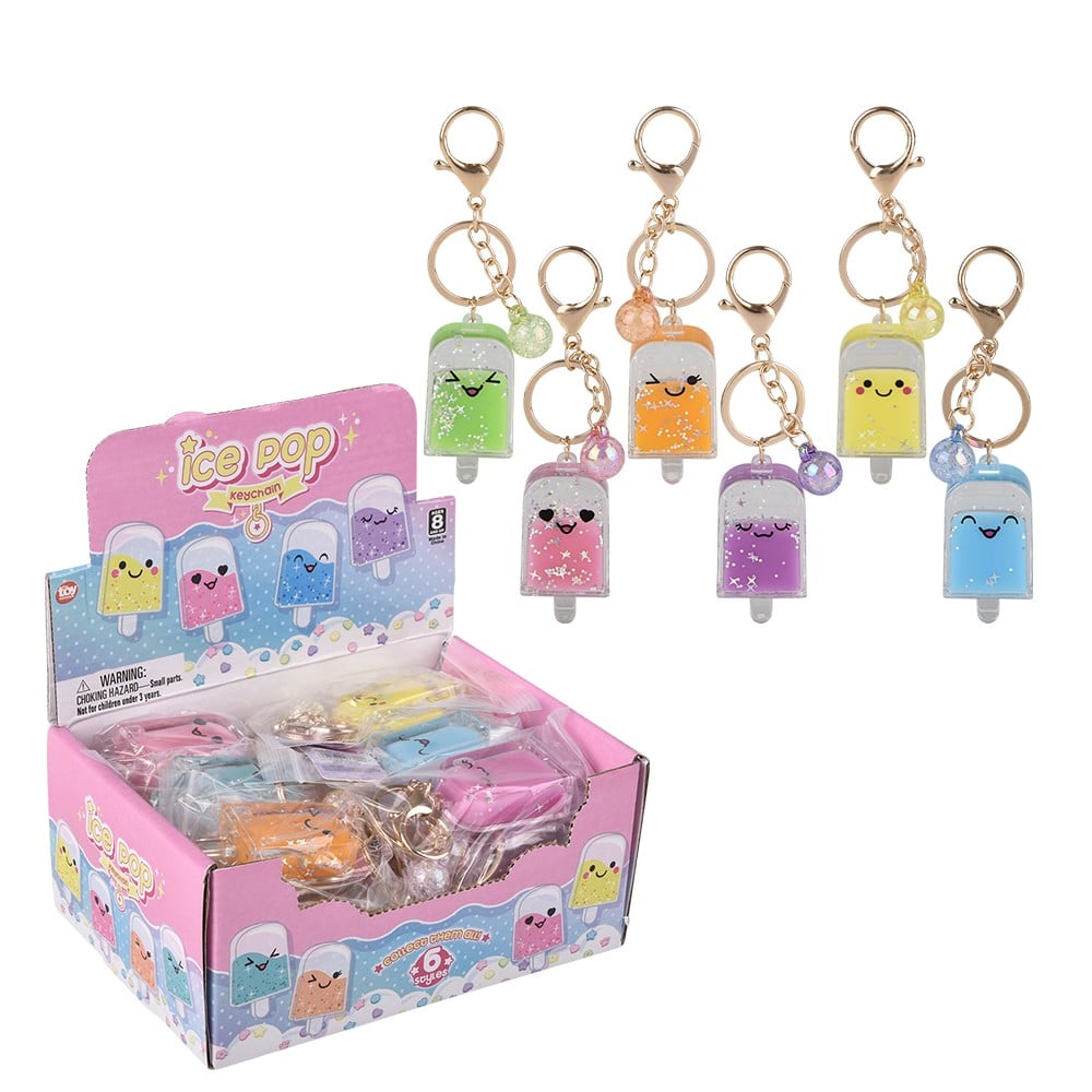 Kawaii Ice Pop Glitter Clip On (24 Display)