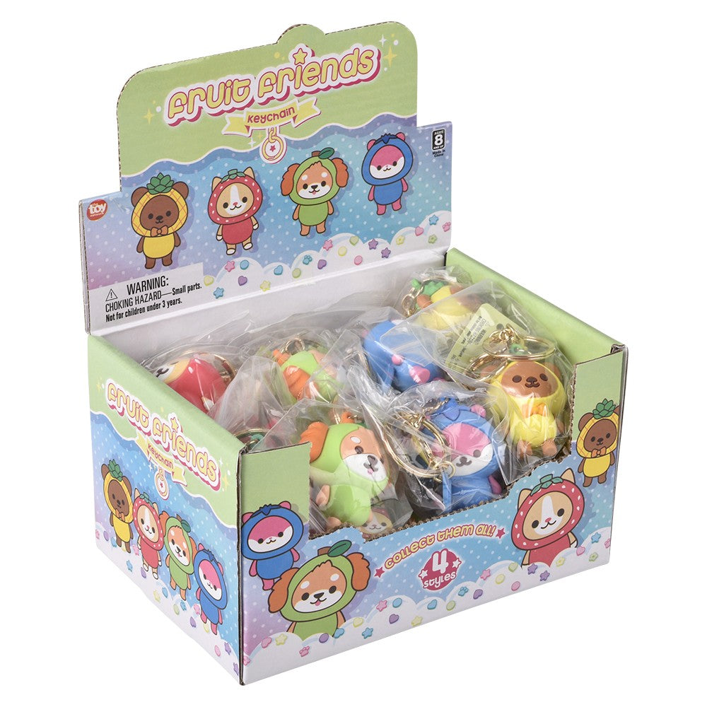 Kawaii Fruit Animal Clip Ons (24 Pc Display)