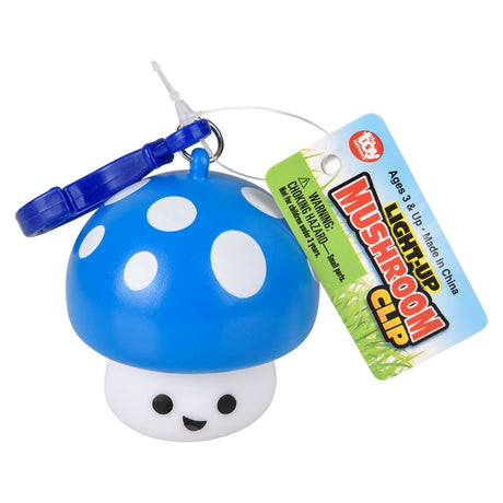 Light-Up Mushroom Clip-Ons (12 Piece Display)