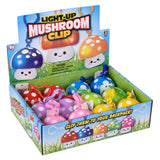 Light-Up Mushroom Clip-Ons (12 Piece Display)
