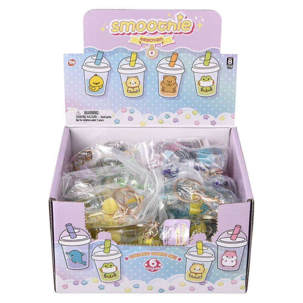 Kawaii Animal Clip On Smoothie Charms (24 Pc Display)