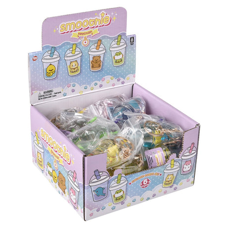 Kawaii Animal Clip On Smoothie Charms (24 Pc Display)