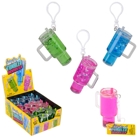 Liquid Filled Tumbler Backpack Clip (24 Ct)