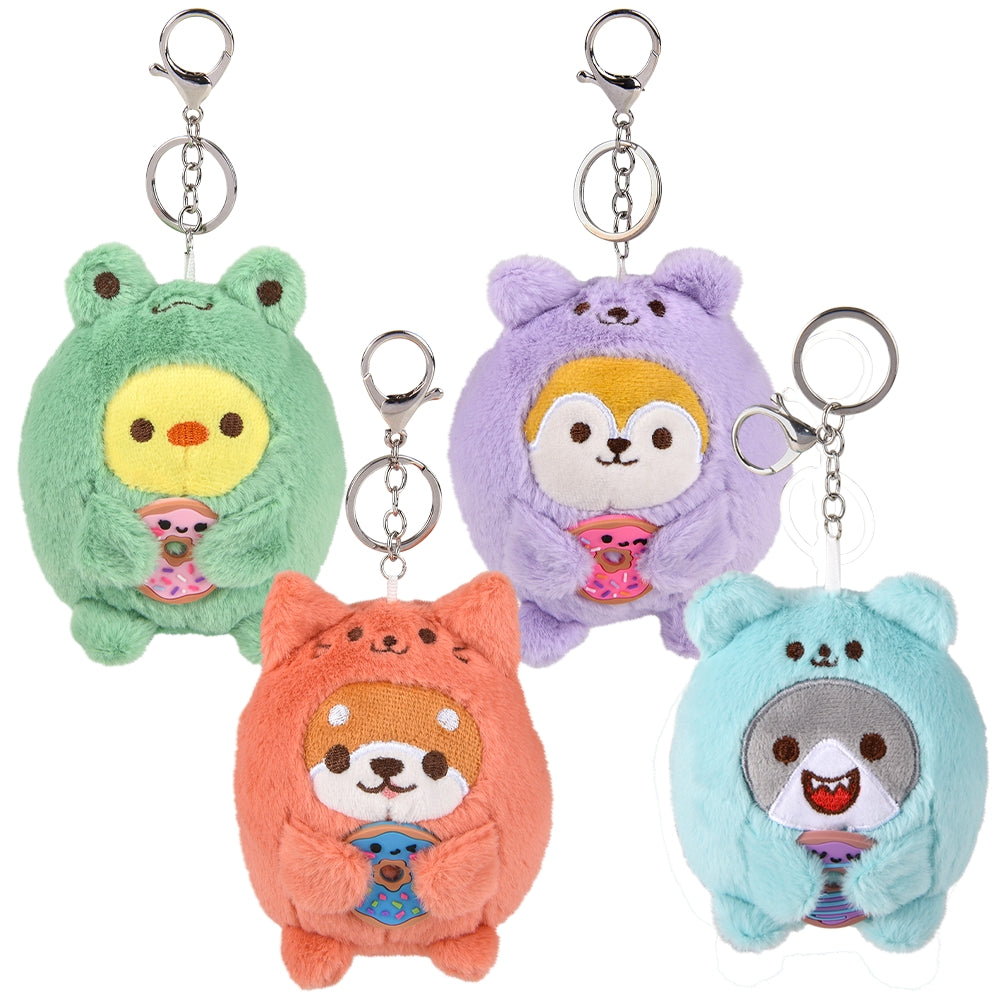 Plush Dressed Animals Backpack Clip On (1 UNT)