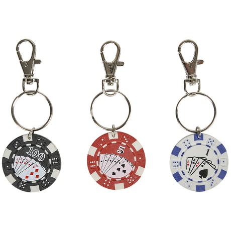 Poker Chip Keychain (1 DZ)