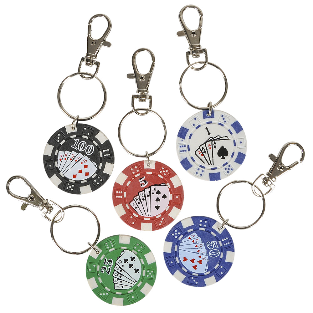Poker Chip Keychain (1 DZ)