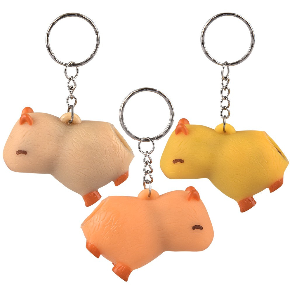 Pooping Capybara Keychain Display (24 Pc)