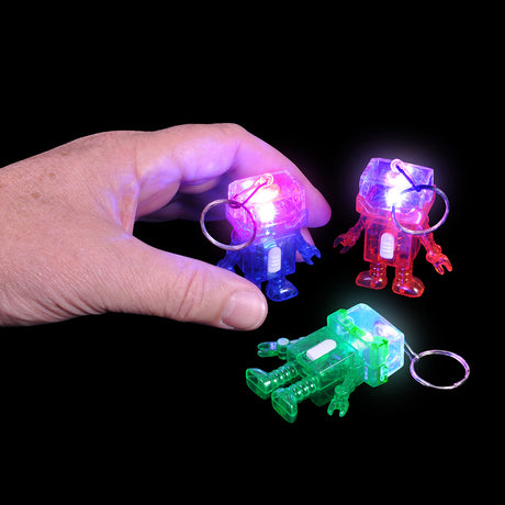 Light-Up Robot Keychain (1 DZ)