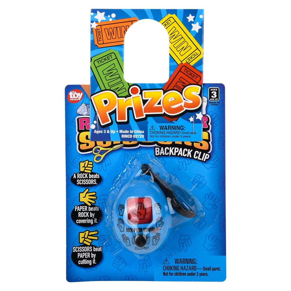 Rock Paper Scissors Backpack Clip