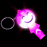 Light-Up Smiley Face Whistle Keychain (1 DZ)