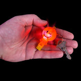 Light-Up Smiley Face Whistle Keychain (1 DZ)