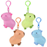 Capybara Squish Backpack Clip (12 Pc Display)