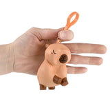 Capybara Squish Backpack Clip (12 Pc Display)