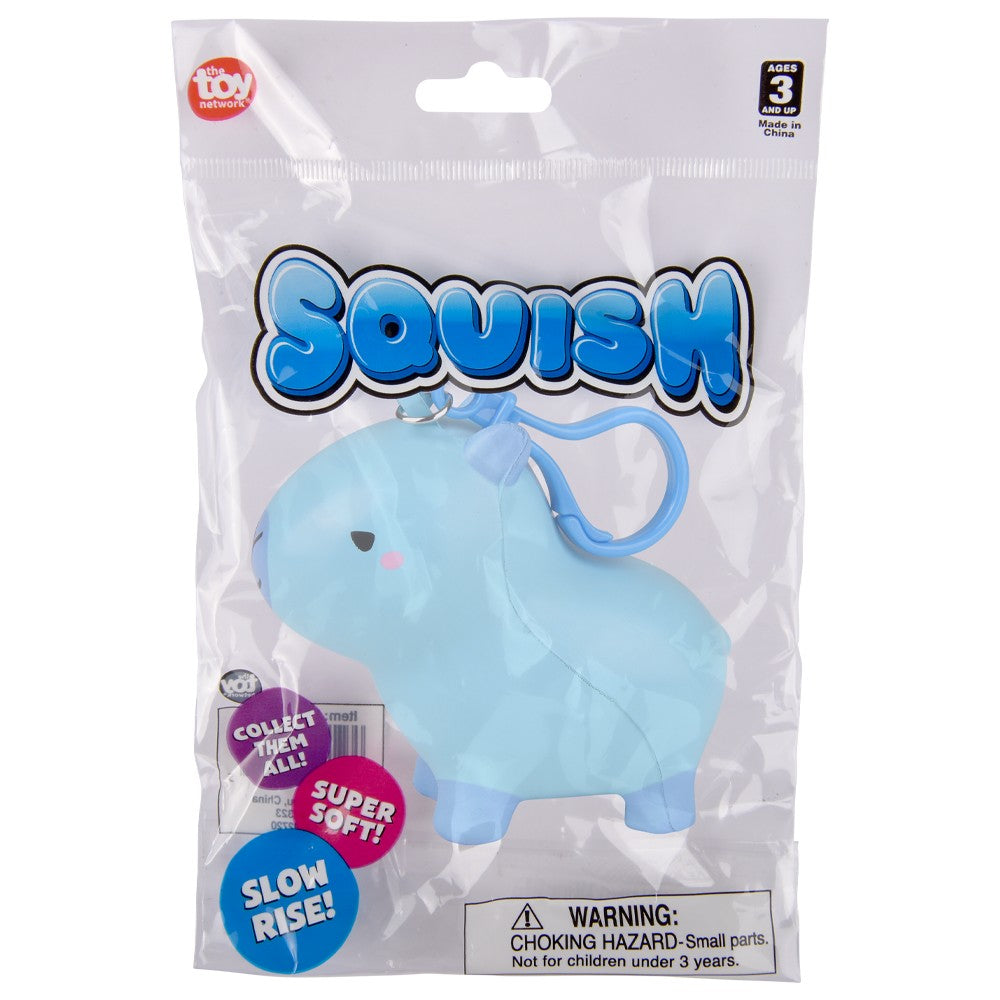 Capybara Squish Backpack Clip (12 Pc Display)
