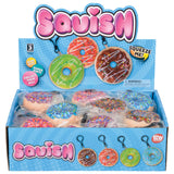 Squish Donut Backpack Clip (24 Pc Display)