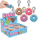 Squish Donut Backpack Clip (24 Pc Display)