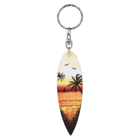 Wooden Surfboard Keychain (1 DZ)