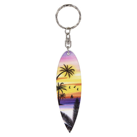 Wooden Surfboard Keychain (1 DZ)