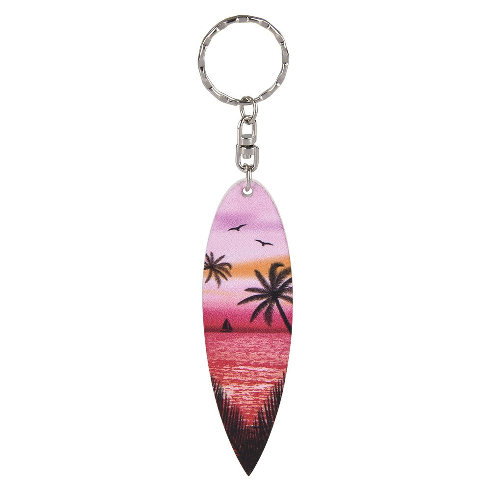 Wooden Surfboard Keychain (1 DZ)