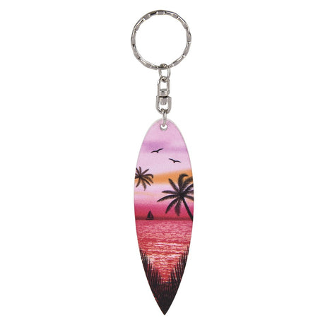 Wooden Surfboard Keychain (1 DZ)