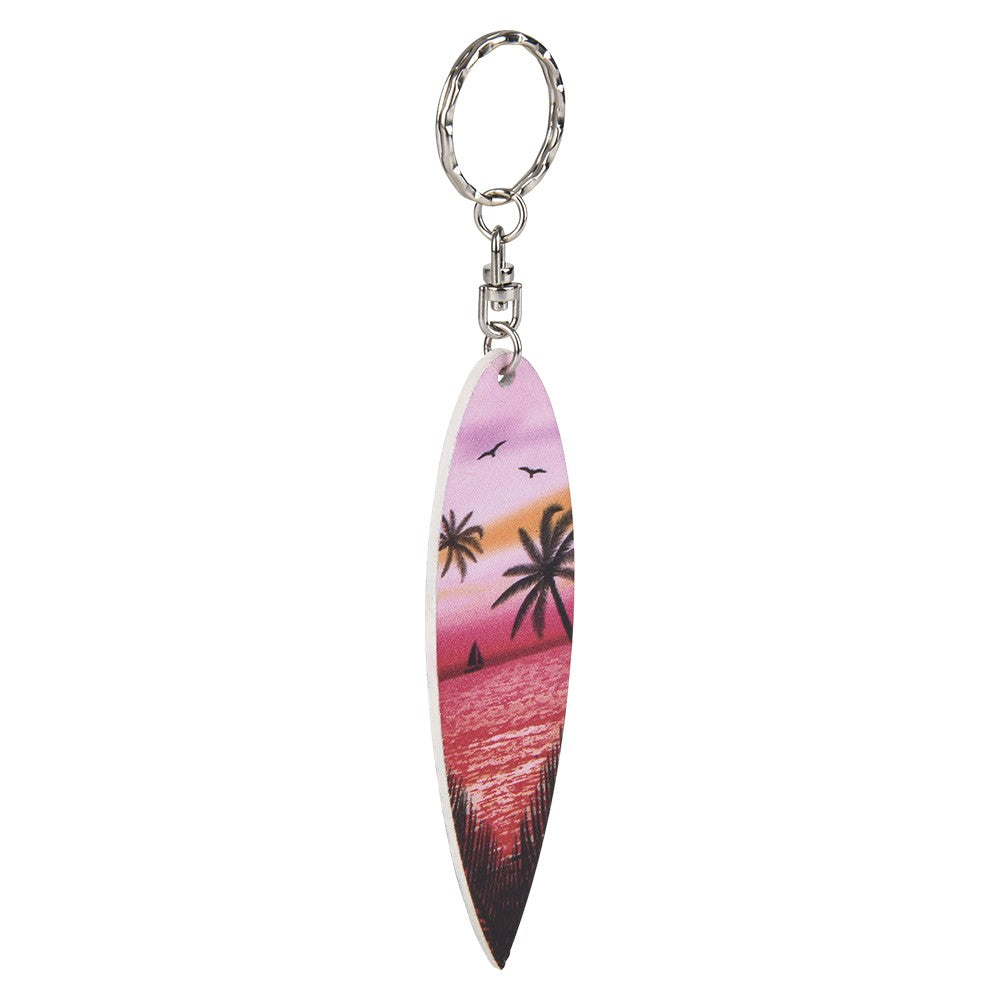 Wooden Surfboard Keychain (1 DZ)